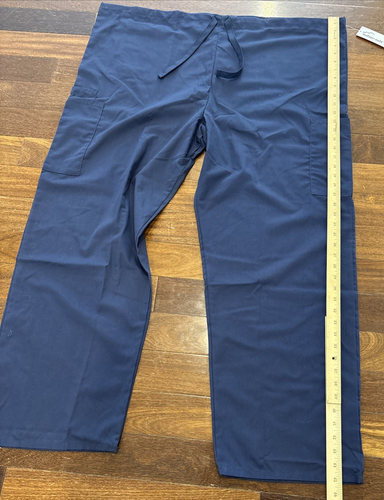 Lot Of 3 Butter Soft Scrub Pants Womens 2X Navy Blue Draw String Waist - Picture 7 of 11