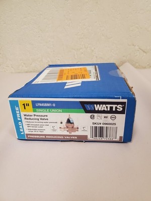 Watts 1 in. Lead-Free Brass FPT x FPT Pressure Reducing Valve (LFN45BU1 M1-1)