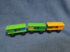 BOX CARS SET of 3, 2004 Edition LC99152  extra Thomas  Friends Wooden Railway