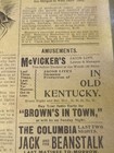 JAN 6, 1899  NEWSPAPER PAGE #2926- ED RENO MAGICIAN, CONTINUOUS VAUDVILLE  — photo 6
