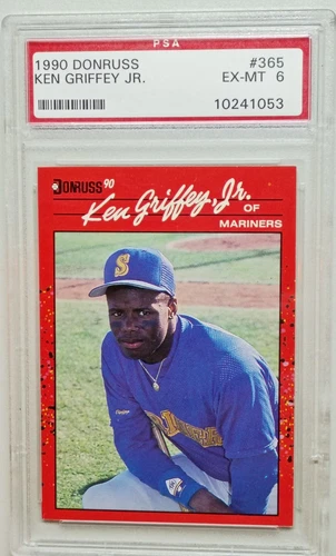 1990 Donruss #365 KEN GRIFFEY JR. PSA 6 EX-MT Seattle Mariners