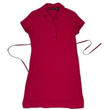 Mercer & Madison 100% Linen Shirt Dress – Hot Pink – Size 12