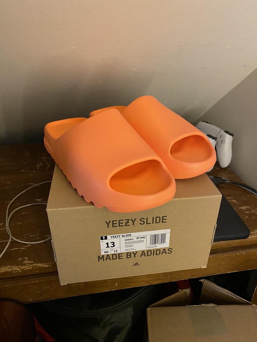adidas アディダス YEEZY Slide Enflame Orange adidas Yeezy Slide Enflame Orange Men's - GZ0953 - US