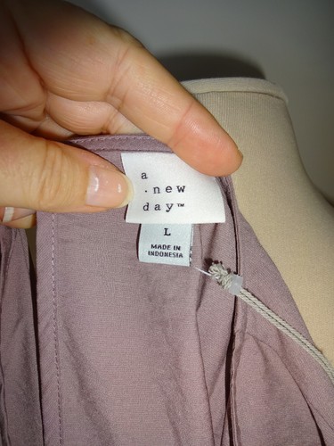 Nuevo con etiquetas Nuevo Para Mujer Cacao Un Nuevo Día Top Camisa Blusa L Marrón Mangas Cortas - Imagen 3 de 6