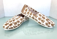 Toms Gingerbread Women's Canvas Comfort Shoes Sleepers New Sz 11