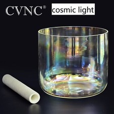 CVNC 9"G Throat Chakra Alchemy Cosmic Clear Crystal Singing Bowl Meditation