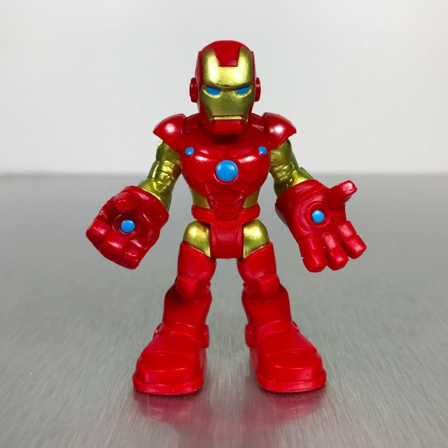 Playskool Marvel Super Hero Adventures IRON MAN figure red & gold movie armor | eBay