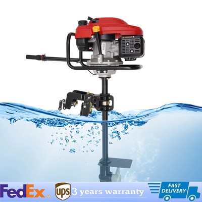 HANGKAI 4 Stroke Outboard Motor Heavy Duty Boat Engine Air Cooling System