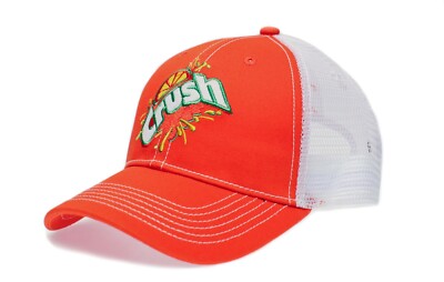 Vintage Orange Crush Soda Pop Adult 90's Trucker Cap hat Orange/White