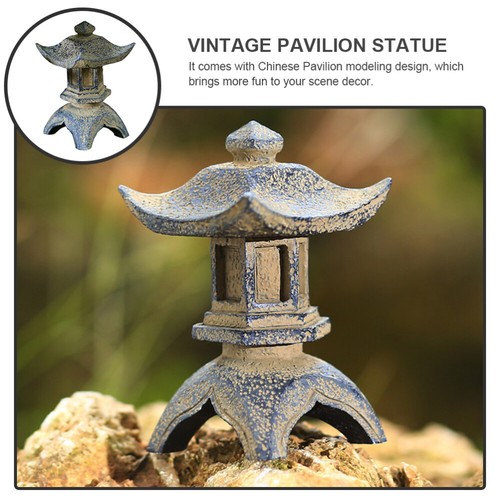 Estatua de Pagodas de Colección Jardín Pagodas Estatuilla Decoración Zen Jardín Decoración - Imagen 8 de 12