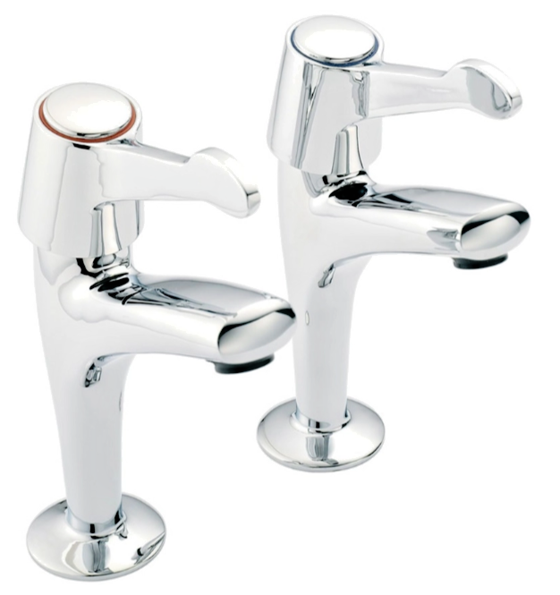 Francis Pegler Araya QT 922068 Chrome Plated Quarter Turn Sink Taps RRP £109