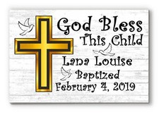 Personalized Baptism Gift Baby Christening Plaque Keepsake