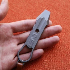 EDC TC4 Titanium Alloy Pry Bar Keychain Crowbar Outdoor Multi Tool Multi Tools