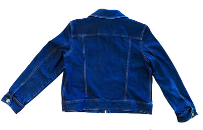 Lauren Jeans Co Denim Jacket Women's XL Dark Wash Pockets Ralph