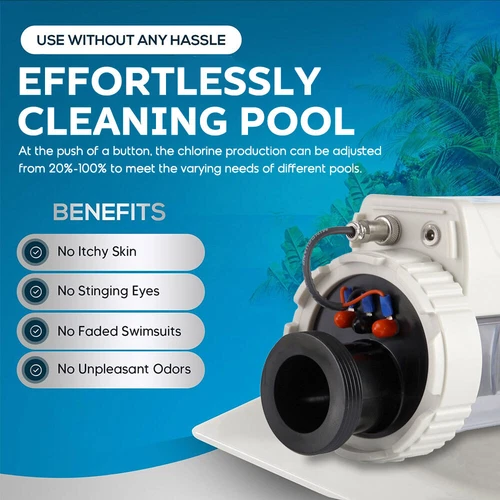 Sistema de cloración de piscina de agua salada serie EC20 generador de cloro salino ≤100 m³ - Imagen 4 de 12
