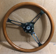 Brown Woodchrome 360mm Rst-360sl Classic Nrg Steering Wheelhorn Button 