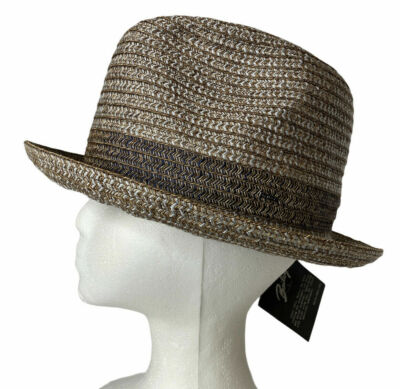 Mens Bailey of Hollywood Hat Truro 81707BH Fedora Sz Medium Color Bark