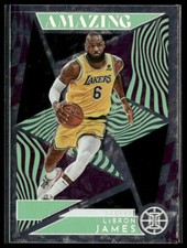 2021-22 Panini Illusions #5 LeBron James Amazing Emerald Los Angeles Lakers