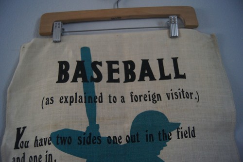 New Old Stock NOS Vintage Unused Irish Linen- Ulster Weavers No. 5193 Baseball - - Picture 2 of 7