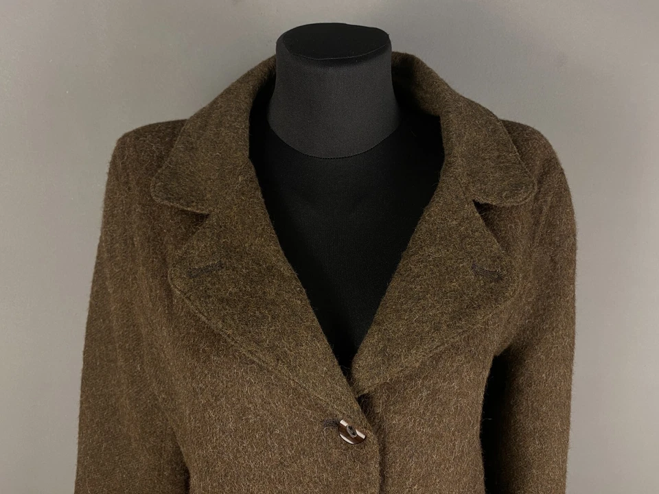SOL Baby Alpaca Jacket Coat Blazer Womens Brown Size L - Image 2 of 4