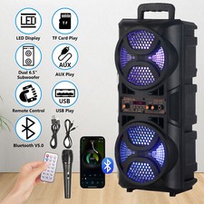 3000W Portable Bluetooth Speaker Sub woofer Heavy Bass Sound System Party Remote