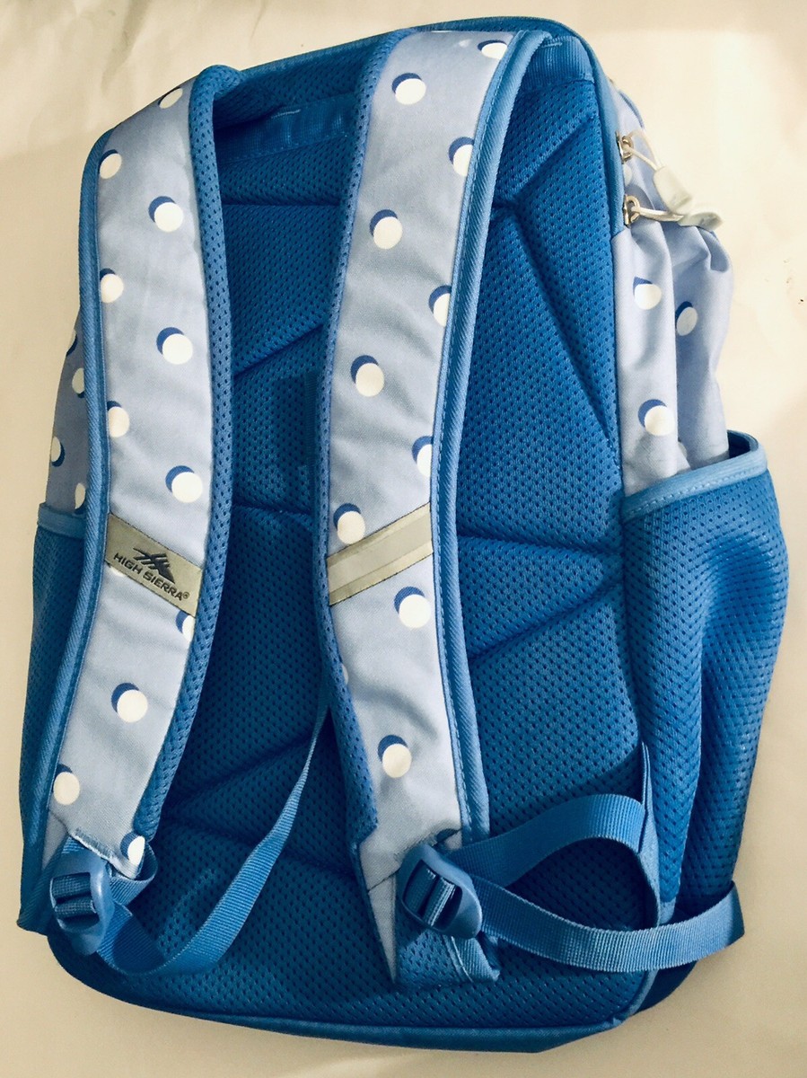 HIGH SIERRA BACKPACK BLUE POLKA DOT CANVAS MULTI  display picture 1