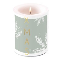 Kerze, Lampionkerze X-MAS GrüN 12Cm By Ambiente | Weihnachten