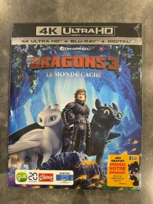DRAGONS 3 THE HIDDEN WORLD - 4K Ultra HD Film + Blu-ray