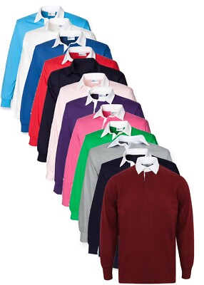 plain black rugby shirt