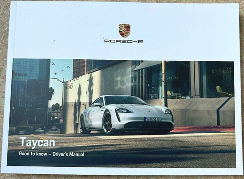 Porsche Taycan Owners Manual Handbook 20-21