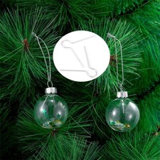 50pcs Christmas Decoration Ornament Hooks Hangers Organizer Saving Space 28 22mm