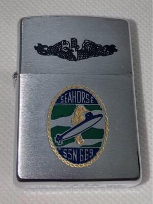 Zippo US Navy Submarine SEAHORSE SSN-669 Made in 1998 Unused Zippo US Navy Submarine SEAHORSE SSN-669 Made in 1998 Unused
