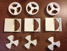 3 Vendstar 3000 portion wheel sets wheel with brush housing 9 piece set 