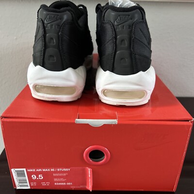Brand NEW 2015 834668-001 Nike Air Max 95 STUSSY Black White US