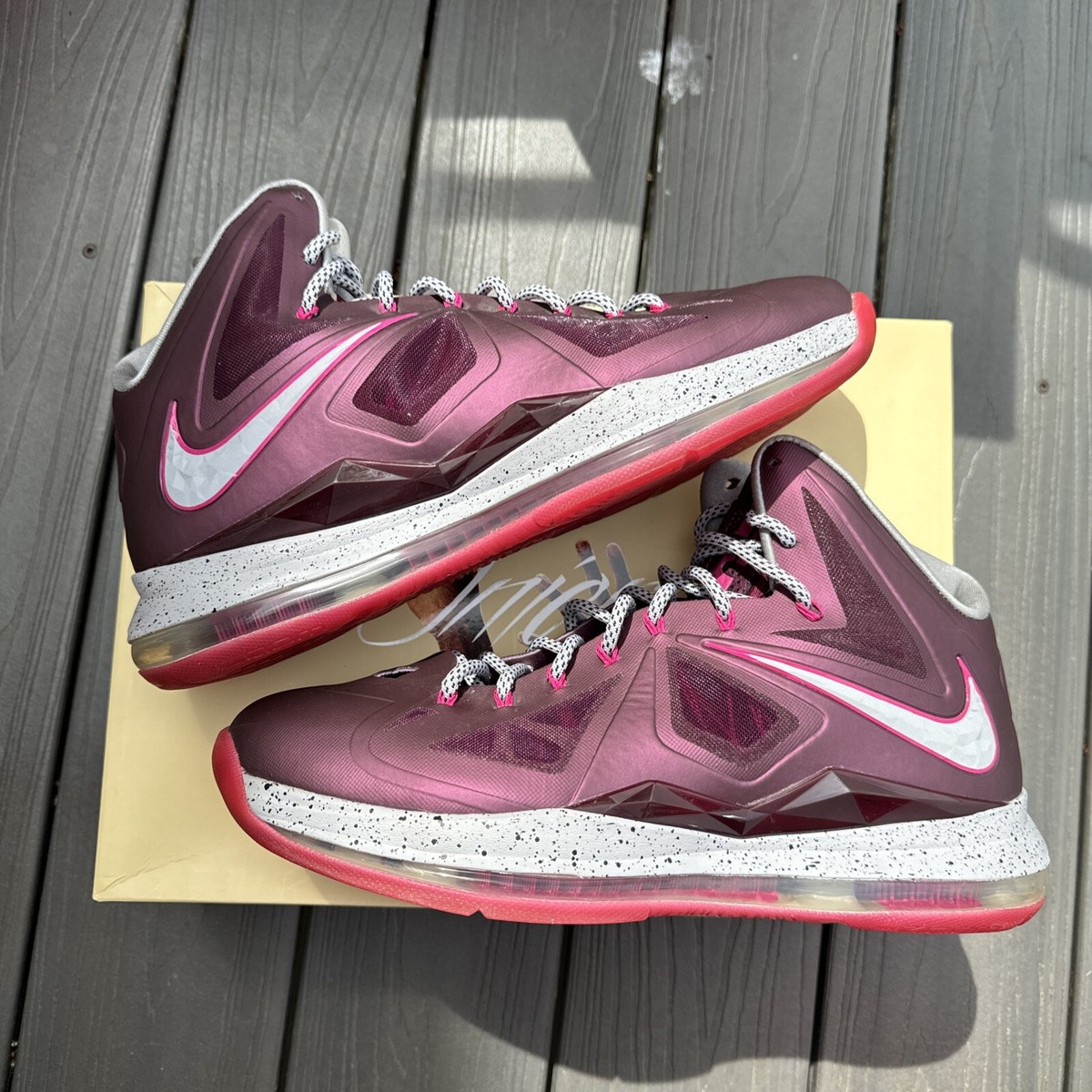 Nike LeBron 10+ Sport Pack Crown Jewel 2012 Size 11 Used 542244