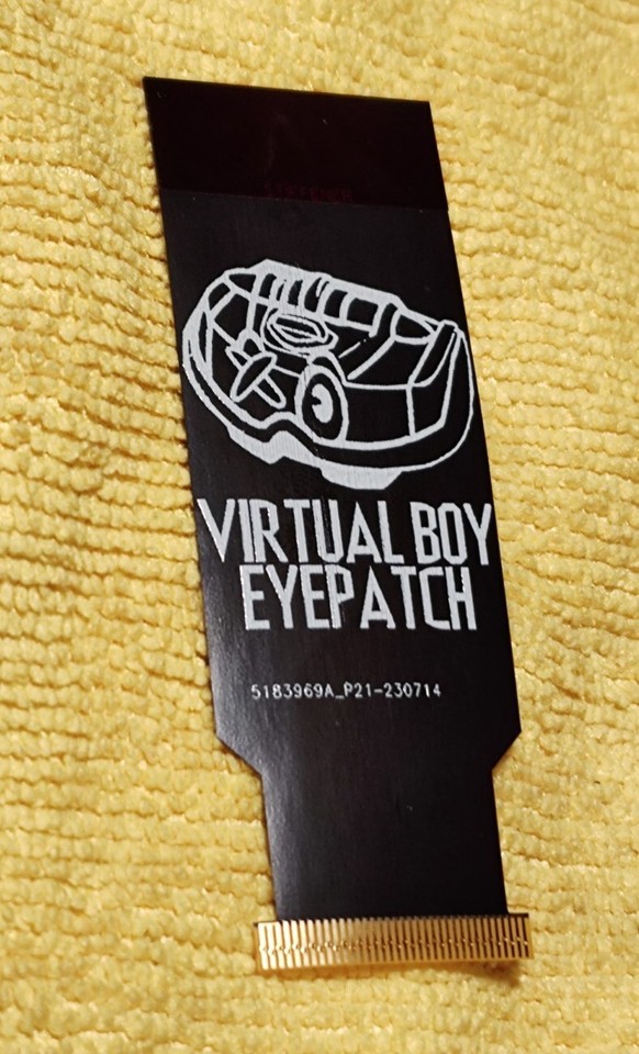 Virtual Boy Eyepatch Eye Eyepiece Flex Ribbon Cable Replacement DIY