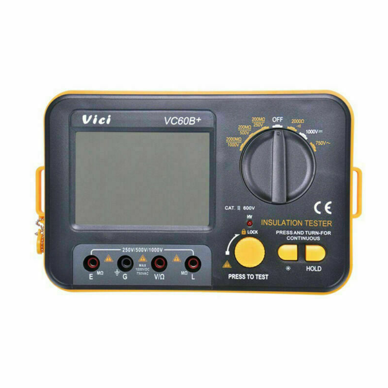 VC60B+ Digital Insulation Resistance Tester Megger MegOhm Megohmmeter