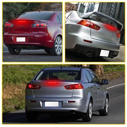 For Mitsubishi Lancer Evo 1/2X Smoke Red LED Tail Light 3RD Brake Lamp 8334A014 - Picture 23 of 23
