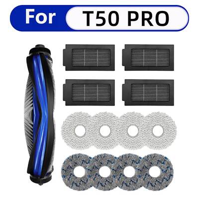 Main Brush Mop Filter Parts for Ecovacs T50 pro Robot Vacuum Cleaner Replacement