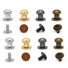 Sam Brown Button Screw Studs Round Head Browne Monk Rivets 6mm 7mm 8mm 9mm
