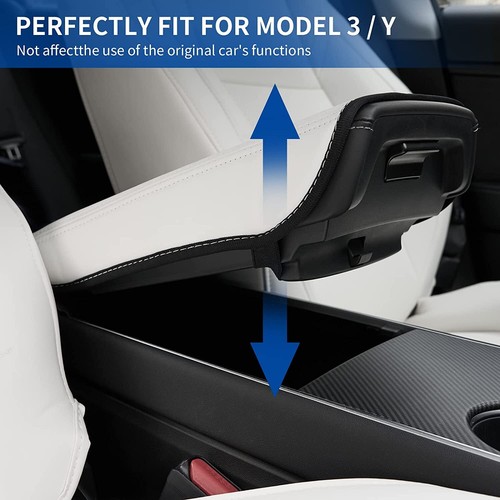 Cubierta caja reposabrazos para automóvil Tesla Model 3 Y control central 2017-2024 accesorios - Imagen 9 de 11