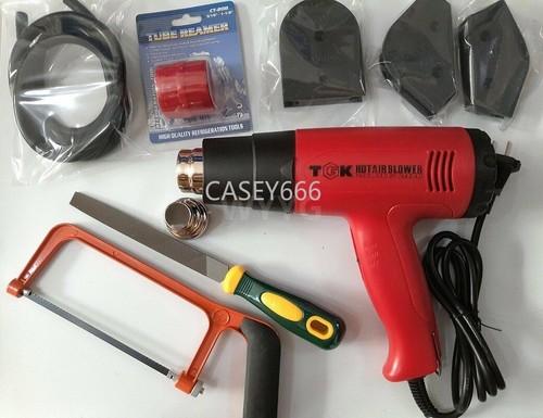 Tools Kit Set for Water Cooling Rigid Tubing System Mandrels Heat Gun Saw File - Zdjęcie 1 z 6