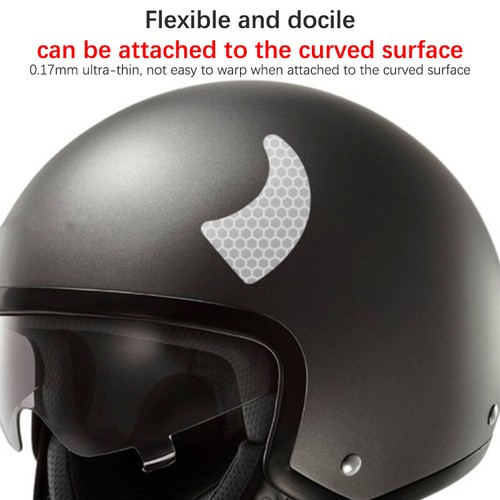 Motorcycle Helmet Decal Night Warning Sign Reflective Sticker Accesso/fw - Picture 3 of 21