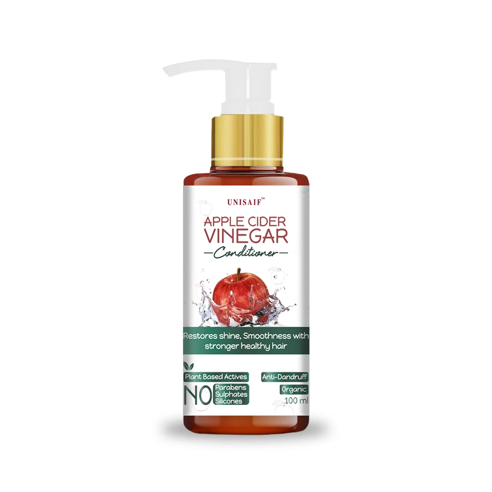 Unisaif Organic Apple Cider Vinegar Hair Care Kit Shampoo & Conditioner set, Oil - Image 2 of 4