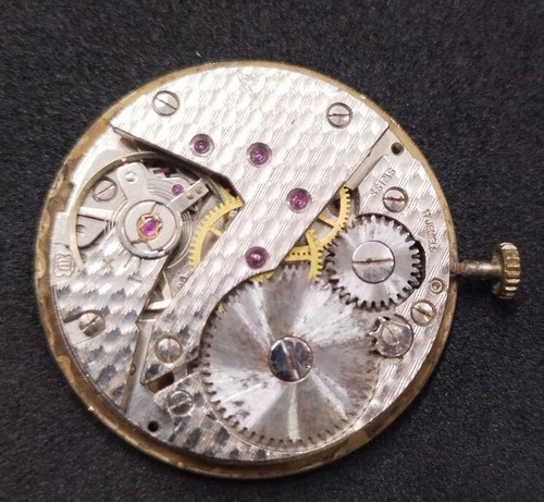 ETA UNITAS WINDING MOVEMENT CAL NO6325 SIDE SECOND CROWN AT-3 O'CLOCK MO-11,000 - 第 10/12 張圖片