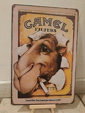 Plaque Metalique Mural Rigide Vintage : Camel
