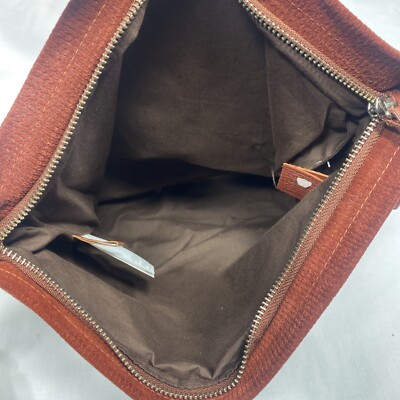 Maison Martin Margiela Burgundy Cognac Leather Messenger Bag