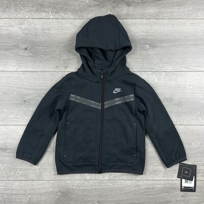 black nike tech fleece tracksuit junior