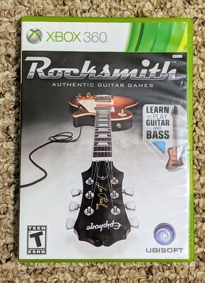 Rocksmith Guitar and Bass - Xbox 360, 2012 - Free Shipping