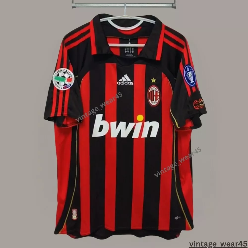 MALDINI #3 AC Milan Jersey 2006/2007 Short Sleeve Retro